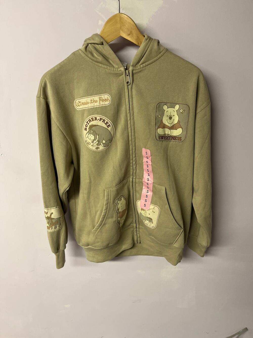 Multi patch cream Hoodie
 Women’s small